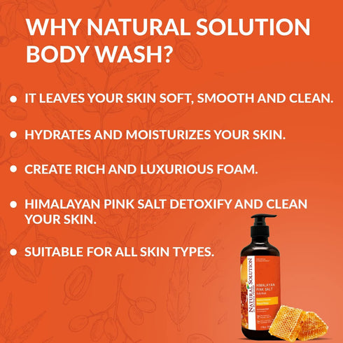 Body Wash Honey - 16.9 fl oz | NATURAL SOLUTION